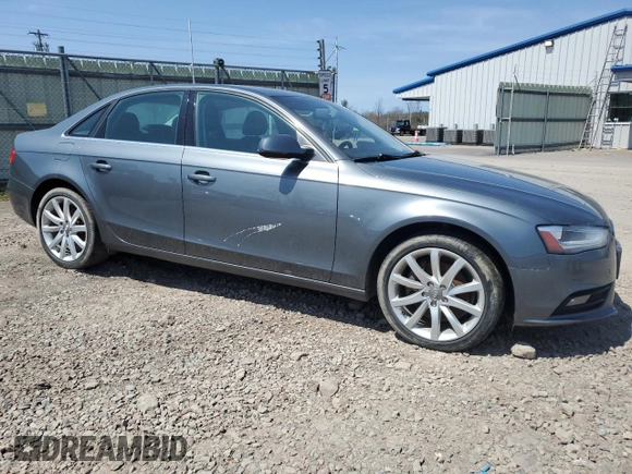 2013 Audi A4 Premium Plus with VIN WAUFFAFL2DN038206, listed as a Copart auction lot 53496745 with 131,005 mi miles and Salvage Title. Bid and sale history available at carsss.com. Image 4.