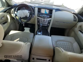 2019 Infiniti QX80 LUXE with VIN JN8AZ2NE5K9227830, listed as a Copart auction lot 72000144 with 46,387 mi miles and Salvage Title. Bid and sale history available at carsss.com. Image 8.
