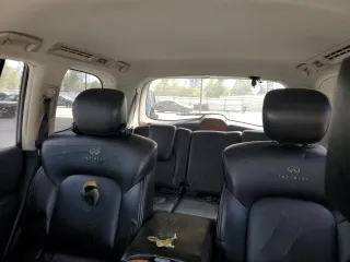 2011 Infiniti QX56 7-passenger with VIN JN8AZ2NE9B9003346, listed as a Copart auction lot 71543784 with 139,382 mi miles and Salvage Title. Bid and sale history available at carsss.com. Image 10.