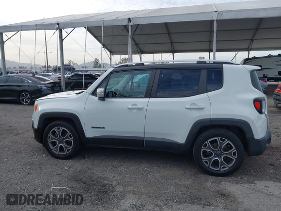2017 Jeep Renegade Limited with VIN ZACCJADB5HPF68004, listed as a IAAI auction lot 41789333 with 108,425 mi miles and . Bid and sale history available at DreamBid. Image 14.