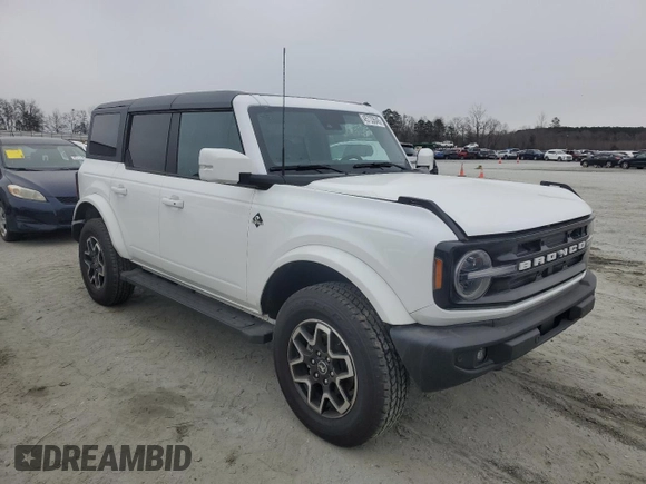 2024 Ford Bronco Outer Banks with VIN 1FMDE8BH5RLA99250, listed as a Copart auction lot 45733645 with 2,504 mi miles and Salvage Title. Bid and sale history available at DreamBid. Image 4.