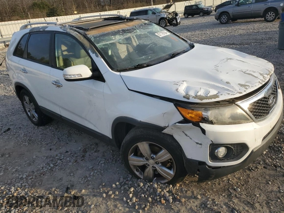 2013 Kia Sorento EX with VIN 5XYKU4A27DG380622, listed as a Copart auction lot 87176104 with Not Provided miles and Salvage Title. Bid and sale history available at carsss.com. Image 4.