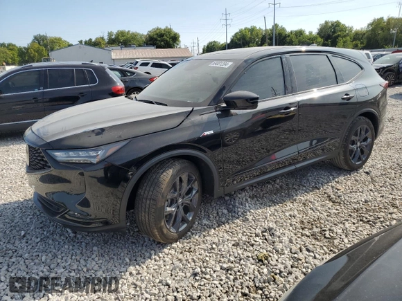 2022 Acura MDX w/A-Spec Package with VIN 5J8YE1H02NL030168, listed as a Copart auction lot 69001204 with 45,231 mi miles and Salvage Title. Bid and sale history available at carsss.com. Image 1.