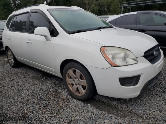2007 Kia Rondo LX with VIN KNAFG525X77042511, listed as a Copart auction lot 74114254 with 0 mi miles and Salvage Title. Bid and sale history available at carsss.com. Image 4.