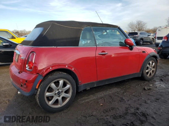 2008 MINI Convertible с VIN WMWRF33518TF68461, выставлен на аукционе Copart как лот 84168304 с пробегом 153 964 миль миль и Списание • Salvage title. История ставок и продаж доступна на DreamBid. Изображение 3.
