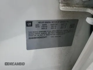 2013 Buick Regal Turbo Premium 1 with VIN 2G4GS5EVXD9223471, listed as a Copart auction lot 60434395 with 71,064 mi miles and Salvage title. Bid and sale history available at DreamBid. Image 12.