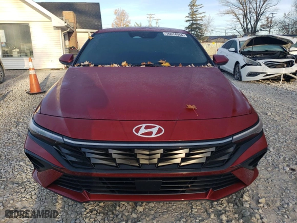 2024 Hyundai Elantra SEL with VIN KMHLS4DG9RU782659, listed as a Copart auction lot 76014554 with 791 mi miles and Salvage Title. Bid and sale history available at carsss.com. Image 5.