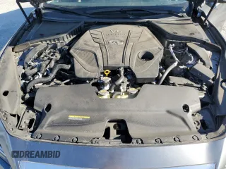 2021 Infiniti Q50 Pure with VIN JN1EV7AP6MM703597, listed as a Copart auction lot 46808815 with 53,490 mi miles and Salvage title. Bid and sale history available at DreamBid. Image 12.