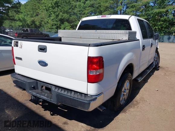 2007 Ford F-150 XLT with VIN 1FTRW12W67KD08558, listed as a IAAI auction lot 42542860 with 168,948 mi miles and . Bid and sale history available at DreamBid. Image 4.