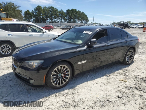 2009 BMW 7 Series 750i with VIN WBAKA83539CY33392, listed as a Copart auction lot 69851964 with 154,888 mi miles and Salvage Title. Bid and sale history available at DreamBid. Image 1.
