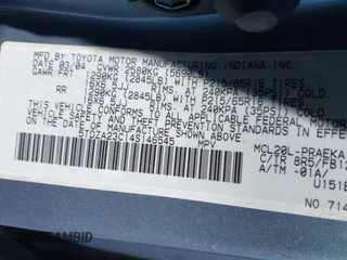 2004 Toyota Sienna CE with VIN 5TDZA23C14S146545, listed as a IAAI auction lot 42142654 with 260,031 mi miles and . Bid and sale history available at DreamBid. Image 9.