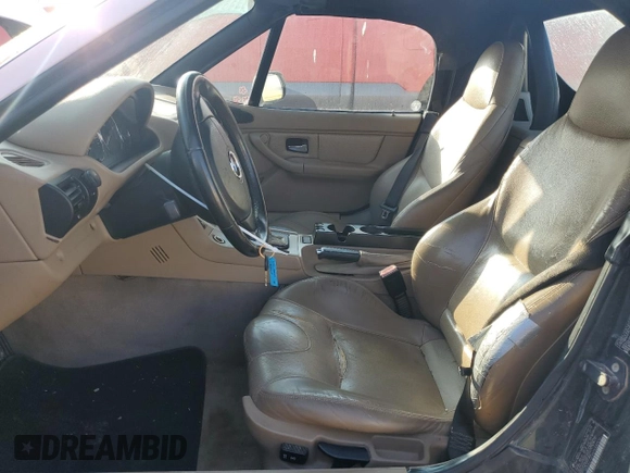 2001 BMW Z3 3.0 with VIN WBACN53421LL47532, listed as a Copart auction lot 86485874 with 140,590 mi miles and Salvage title. Bid and sale history available at DreamBid. Image 7.