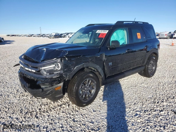 2023 Ford Bronco Sport Big Bend with VIN 3FMCR9B67PRD11293, listed as a Copart auction lot 41707955 with 0 mi miles and Salvage Title. Bid and sale history available at carsss.com. Image 1.
