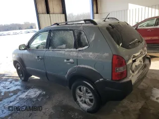 2007 Hyundai Tucson SE with VIN KM8JN12D87U574775, listed as a Copart auction lot 88897225 with 110,598 mi miles and Salvage Title. Bid and sale history available at carsss.com. Image 2.