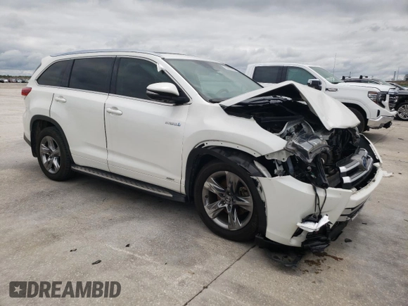 2019 Toyota Highlander Hybrid Limited with VIN 5TDDGRFH2KS056181, listed as a Copart auction lot 56202795 with 81,908 mi miles and Salvage title. Bid and sale history available at DreamBid. Image 4.