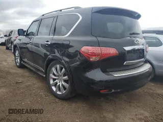 2012 Infiniti QX56 7-passenger with VIN JN8AZ2NE8C9019622, listed as a Copart auction lot 73304764 with 212,344 mi miles and Salvage Title. Bid and sale history available at carsss.com. Image 2.