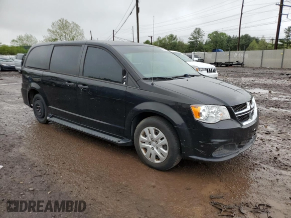 2019 Dodge Grand Caravan SE with VIN 2C4RDGBG3KR754792, listed as a Copart auction lot 55473775 with 40,077 mi miles and Clean Title. Bid and sale history available at DreamBid. Image 4.