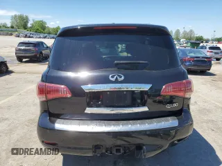 2017 Infiniti QX80 with VIN JN8AZ2NEXH9151613, listed as a Copart auction lot 55811025 with 286,125 mi miles and Salvage title. Bid and sale history available at DreamBid. Image 6.