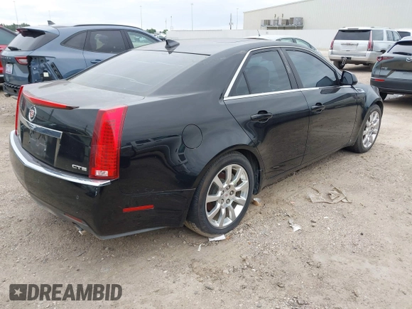 2009 Cadillac CTS RWD w/1SB with VIN 1G6DV57V390109182, listed as a IAAI auction lot 42177968 with Not Provided miles. Bid and sale history available at carsss.com. Image 4.
