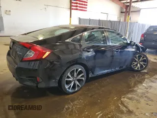 2019 Honda Civic Sport with VIN 2HGFC2F88KH514138, listed as a Copart auction lot 54598535 with 122,198 mi miles and Salvage title. Bid and sale history available at DreamBid. Image 3.
