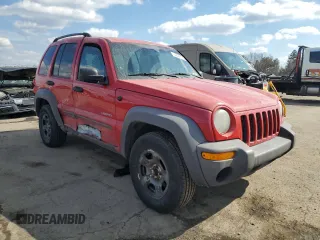2004 Jeep Liberty Sport with VIN 1J4GL48K04W242576, listed as a Copart auction lot 42300105 with 229,717 mi miles and Salvage Title. Bid and sale history available at DreamBid. Image 4.