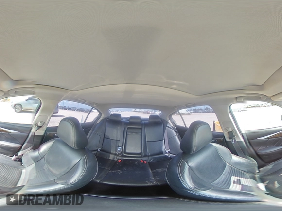2015 Infiniti Q50 Sport with VIN JN1BV7AP5FM346998, listed as a Copart auction lot 61992655 with 105,215 mi miles and Salvage title. Bid and sale history available at DreamBid. Image 14.