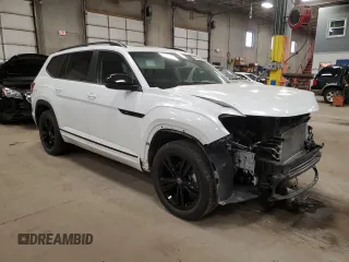 2023 Volkswagen Atlas SEL R-Line Black with VIN 1V2SR2CA6PC508575, listed as a Copart auction lot 48376905 with 35,327 mi miles and Salvage title. Bid and sale history available at DreamBid. Image 4.