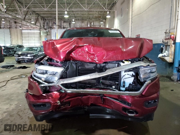 2020 Ram 1500 Limited with VIN 1C6SRFHT5LN136266, listed as a Copart auction lot 48322645 with 61,249 mi miles and Salvage Title. Bid and sale history available at carsss.com. Image 5.