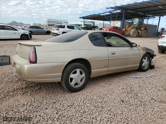 2000 Chevrolet Monte Carlo SS with VIN 2G1WX12K9Y9218524, listed as a Copart auction lot 88758735 with 0 mi miles and Salvage Title. Bid and sale history available at carsss.com. Image 3.