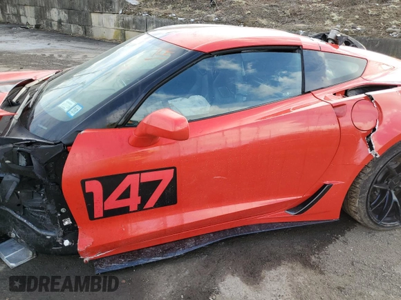 2017 Chevrolet Corvette Grand Sport 2LT with VIN 1G1YY2D78H5118271, listed as a Copart auction lot 88959095 with 0 mi miles and Salvage Title. Bid and sale history available at carsss.com. Image 7.