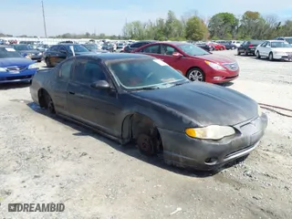 2004 Chevrolet Monte Carlo SS with VIN 2G1WX12K249432877, listed as a IAAI auction lot 41902427 with 183,884 mi miles. Bid and sale history available at carsss.com. Image 1.