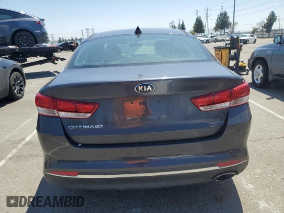 2017 Kia Optima LX with VIN 5XXGT4L31HG132925, listed as a Copart auction lot 55128155 with 225,030 mi miles and Clean Title. Bid and sale history available at carsss.com. Image 6.