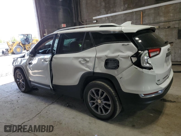 2022 GMC Terrain SLT with VIN 3GKALVEV0NL109666, listed as a Copart auction lot 57865495 with 75,738 mi miles and Salvage title. Bid and sale history available at DreamBid. Image 2.