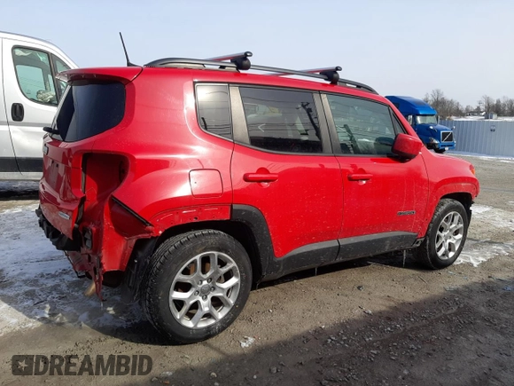 2018 Jeep Renegade Latitude with VIN ZACCJABB0JPJ58541, listed as a Copart auction lot 45151855 with 83,754 mi miles and Salvage Title. Bid and sale history available at carsss.com. Image 3.