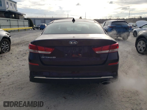 2019 Kia Optima LX with VIN 5XXGT4L33KG352722, listed as a Copart auction lot 87468804 with 49,167 mi miles and Salvage Title. Bid and sale history available at DreamBid. Image 6.