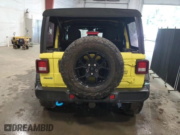 2024 Jeep Wrangler Willys z VIN 1C4RJXN66RW185935, wystawiony jako Copart lot #59908035 z przebiegiem 13 420 mil mil oraz Czysty tytuł • Clean title. Historia ofert i sprzedaży dostępna na DreamBid. Obrazek 6.
