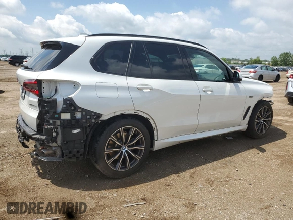 2022 BMW X5 xDrive45e with VIN 5UXTA6C06N9J13414, listed as a Copart auction lot 60317535 with 53,767 mi miles and Salvage title. Bid and sale history available at DreamBid. Image 3.