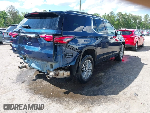 2022 Chevrolet Traverse LT with VIN 1GNERHKW7NJ192120, listed as a IAAI auction lot 42169520 with 83,034 mi miles and . Bid and sale history available at DreamBid. Image 4.