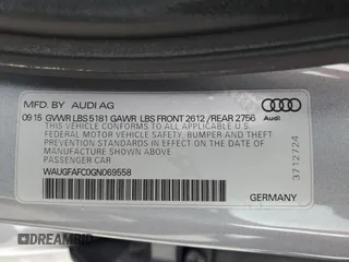 2016 Audi A6 Premium Plus with VIN WAUGFAFC0GN069558, listed as a Copart auction lot 57051425 with Not provided miles and Salvage title. Bid and sale history available at DreamBid. Image 13.