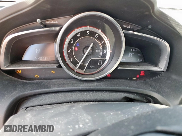 2015 Mazda 3 S Grand Touring с VIN JM1BM1M35F1275518, выставлен на аукционе Copart как лот 59630635 с пробегом 44 972 миль миль и Списание • Salvage title. История ставок и продаж доступна на DreamBid. Изображение 9.