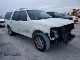 2007 Ford Expedition EL Limited with VIN 1FMFK19587LA93640, listed as a Copart auction lot 79662484 with 164,918 mi miles and Salvage Title. Bid and sale history available at carsss.com. Image 4.