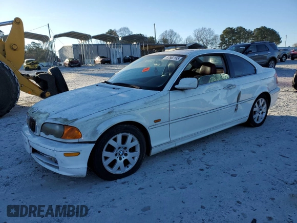 2000 BMW 3 Series 323Ci with VIN WBABM3342YJN88421, listed as a Copart auction lot 87962185 with Not Provided miles and Salvage Title. Bid and sale history available at DreamBid. Image 1.