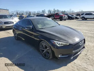 2018 Infiniti Q60 Luxe with VIN JN1EV7EL1JM393040, listed as a Copart auction lot 45486185 with 54,369 mi miles and Salvage Title. Bid and sale history available at DreamBid. Image 4.