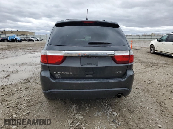 2011 Dodge Durango Crew with VIN 1D4RE4GG4BC695882, listed as a Copart auction lot 53982615 with 247,986 mi miles and Non Repairable. Bid and sale history available at carsss.com. Image 6.