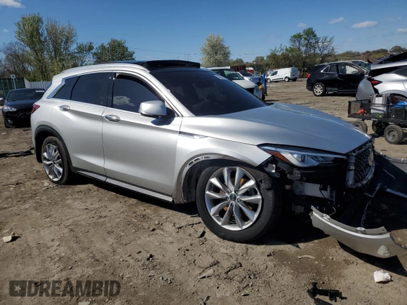 2020 Infiniti QX50 ESSENTIAL with VIN 3PCAJ5M30LF121247, listed as a Copart auction lot 82898404 with 63,177 mi miles and Salvage Title. Bid and sale history available at carsss.com. Image 4.