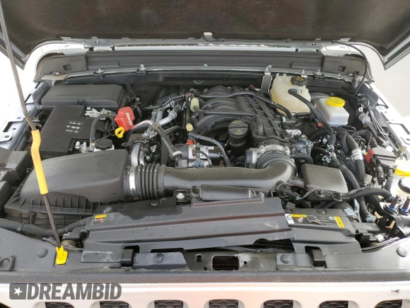 2022 Jeep Wrangler 80th Anniversary with VIN 1C4HJXAG8NW181325, listed as a Copart auction lot 49855655 with 27,763 mi miles and Salvage Title. Bid and sale history available at DreamBid. Image 12.