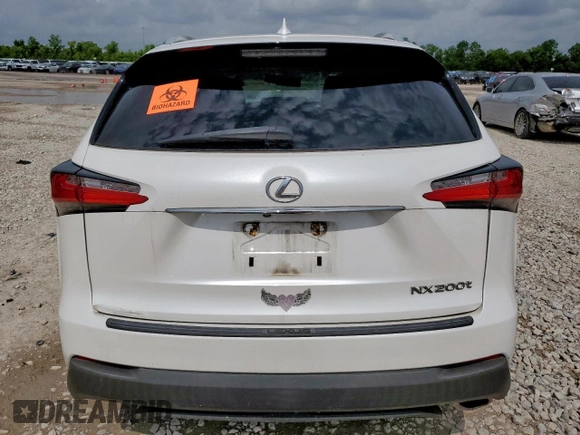 2015 Lexus NX 200t with VIN JTJYARBZ7F2013502, listed as a Copart auction lot 60118745 with Not provided miles and Salvage title. Bid and sale history available at DreamBid. Image 6.