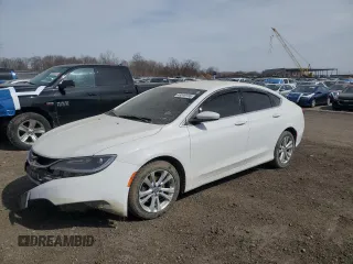 2015 Chrysler 200 Limited with VIN 1C3CCCAB1FN612827, listed as a Copart auction lot 49510185 with 112,217 mi miles and Salvage Title. Bid and sale history available at carsss.com. Image 1.