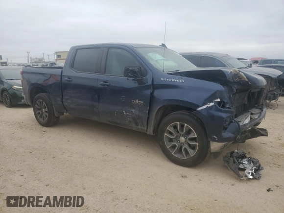 2022 Chevrolet Silverado 1500 LT with VIN 2GCPACED4N1506676, listed as a Copart auction lot 43747315 with 77,731 mi miles and Salvage Title. Bid and sale history available at carsss.com. Image 4.