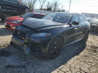 2020 Jaguar F-Pace SVR with VIN SADCZ2EE4LA624650, listed as a Copart auction lot 41261784 with 67,148 mi miles and Salvage Title. Bid and sale history available at DreamBid. Image 1.
